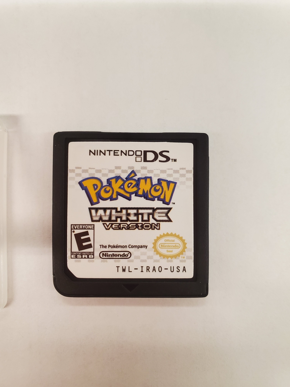 Nintendo DS Pokémon White Version Game Card – White & Black
